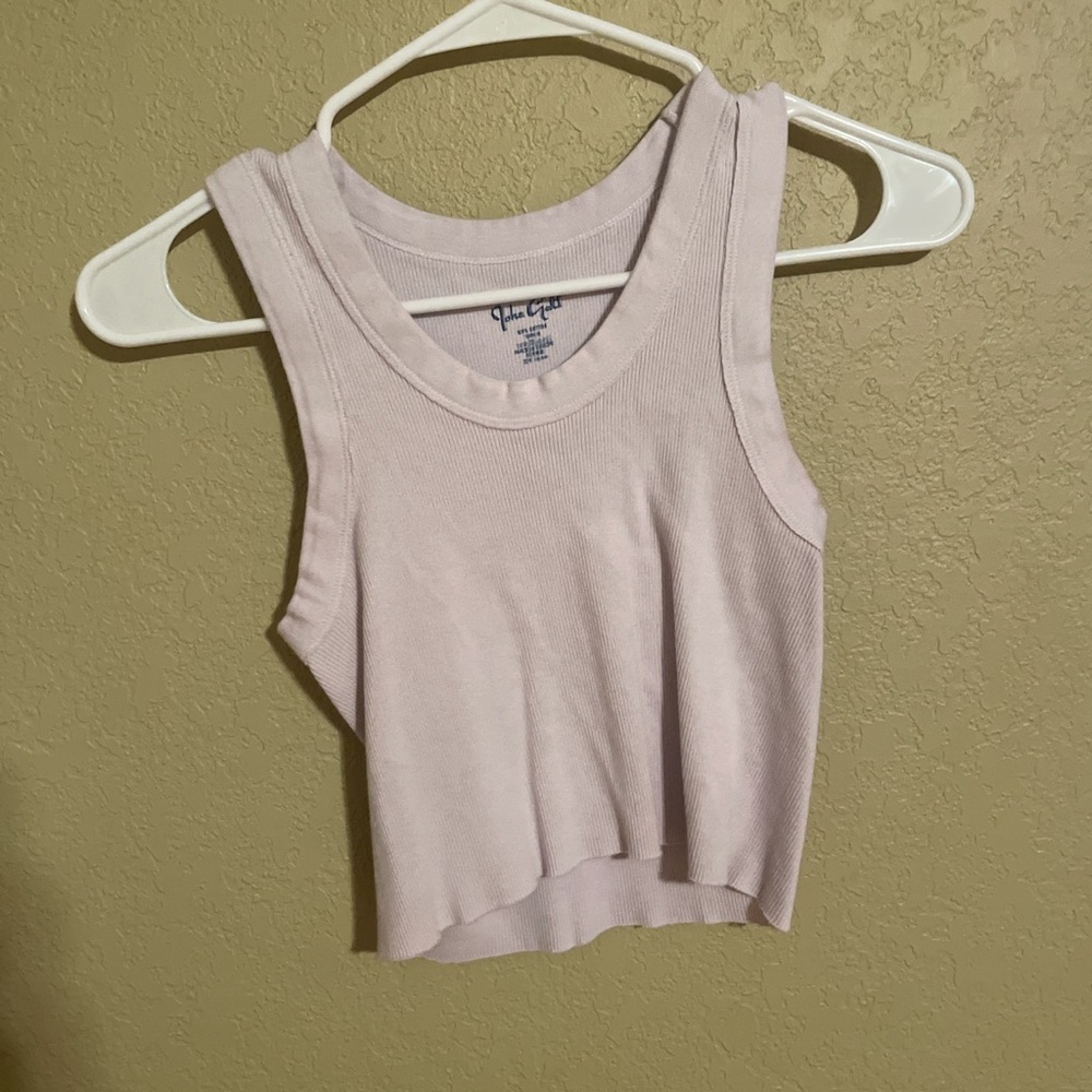 John galt baby pink tank top